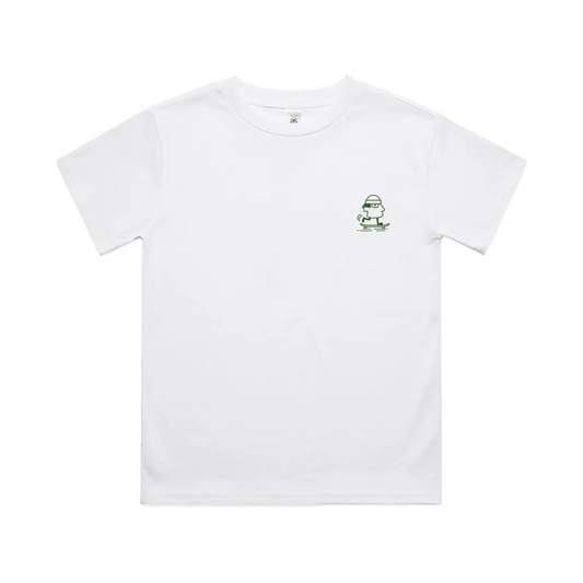 White front flat lay