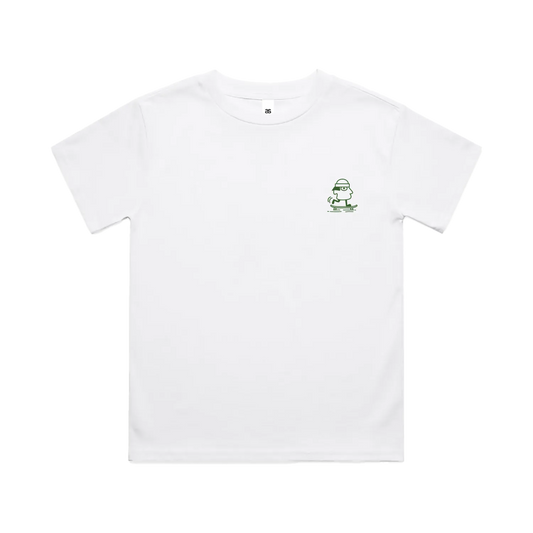 White front flat lay