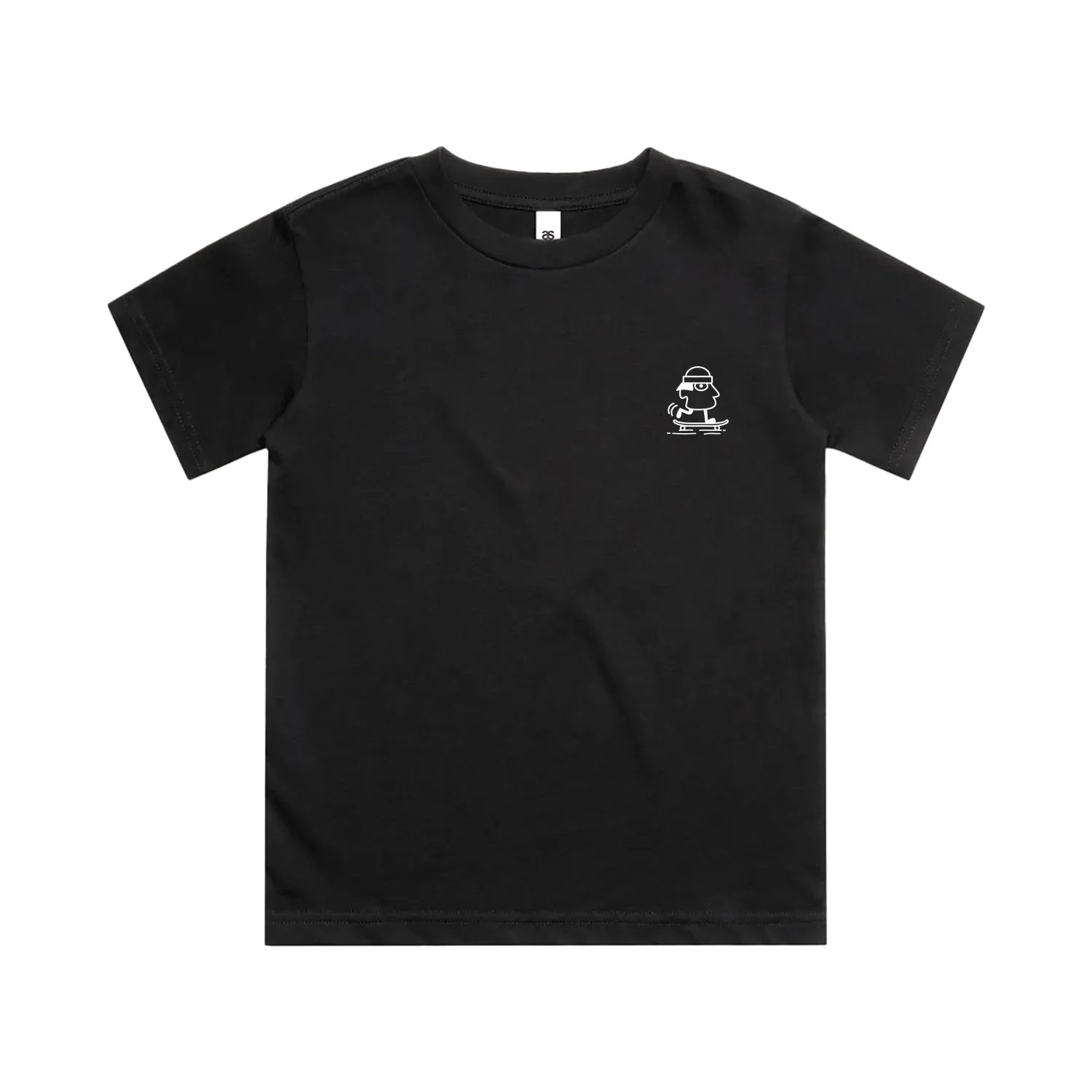 Black front flat lay