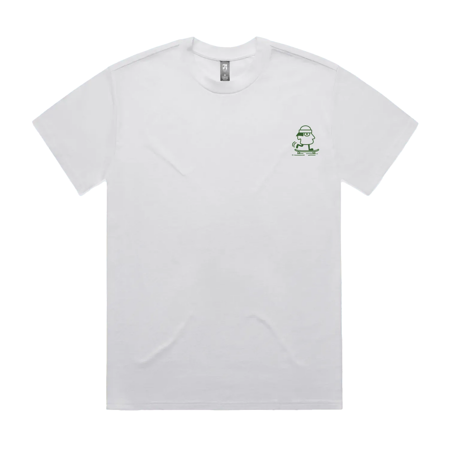 White front flat lay