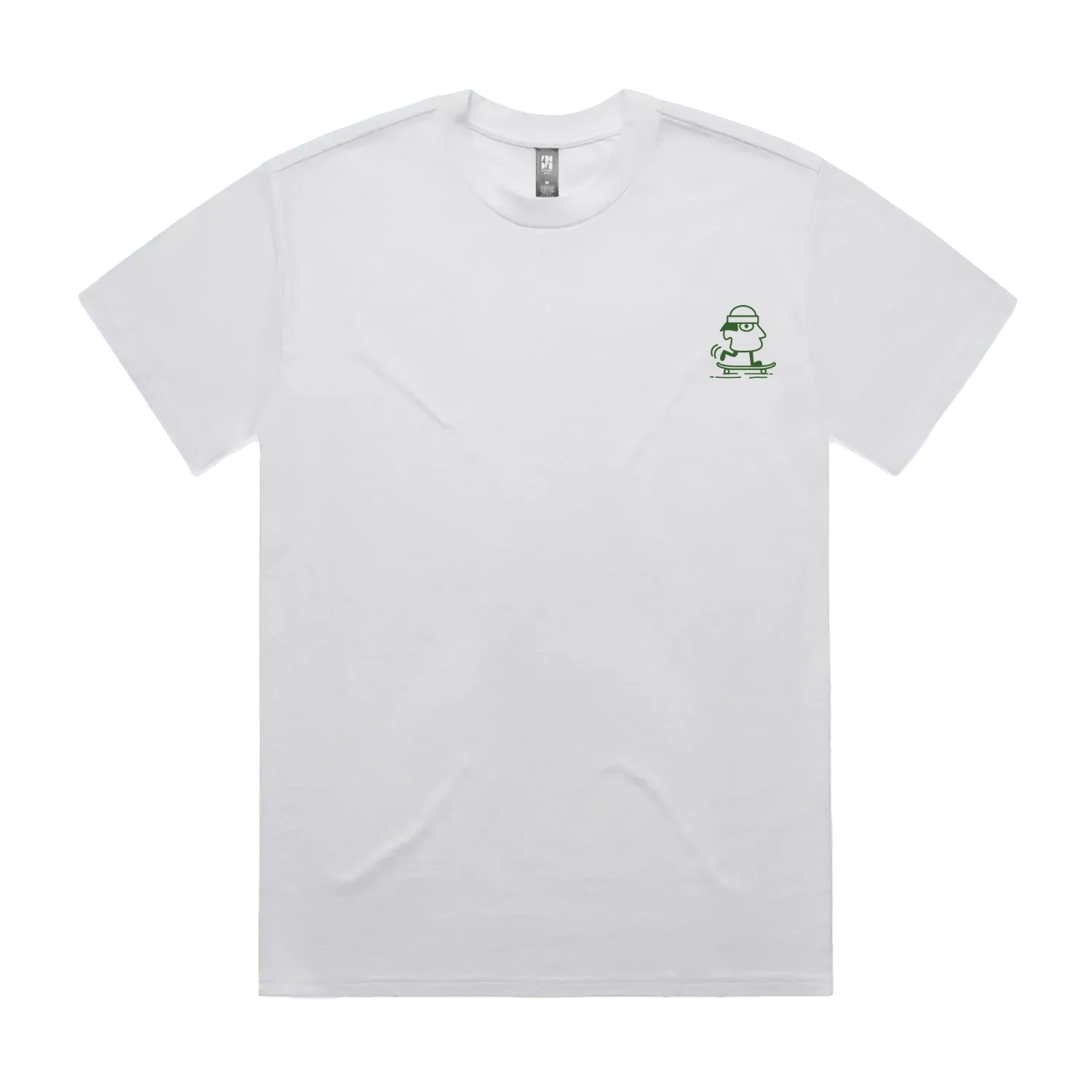 White front flat lay