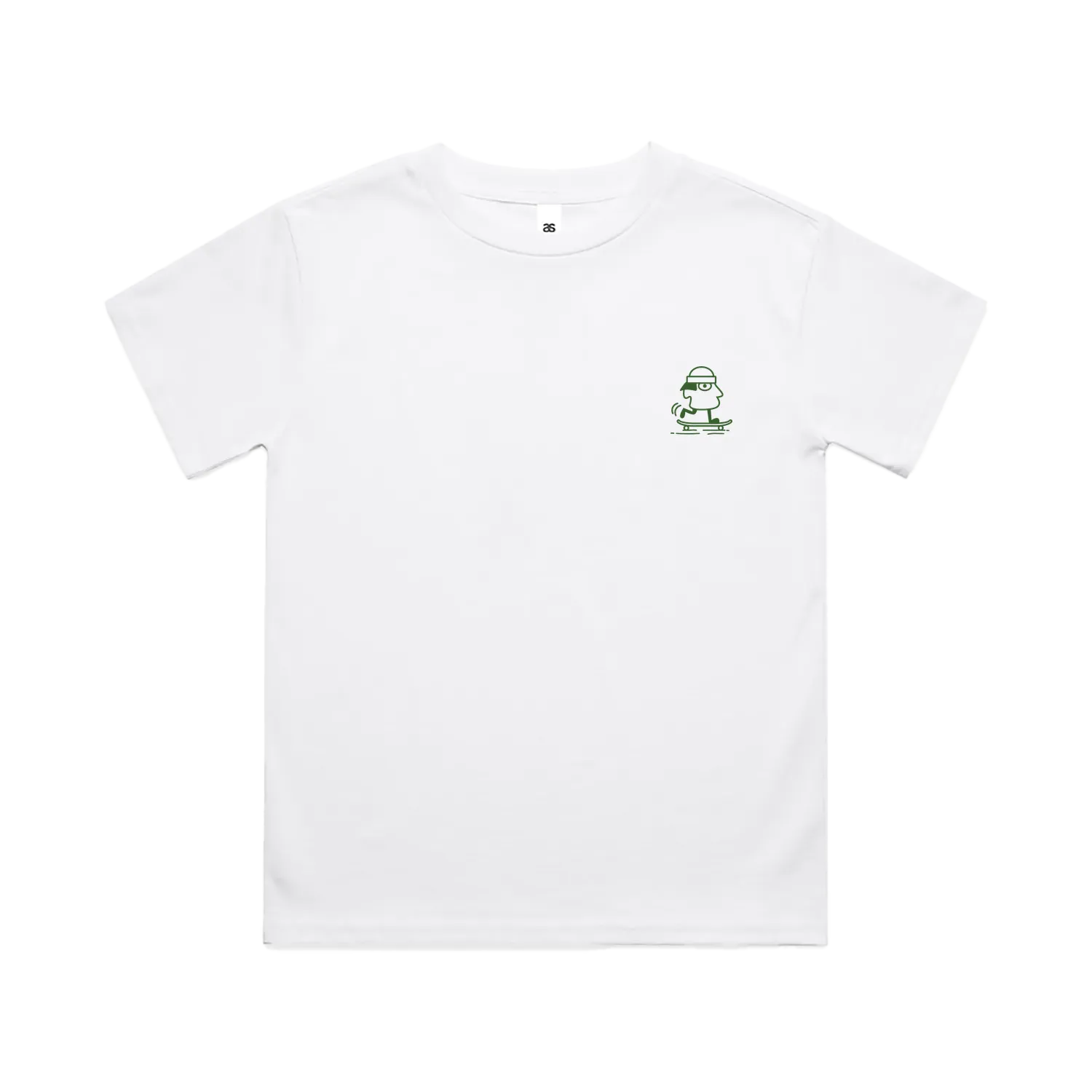 White front flat lay